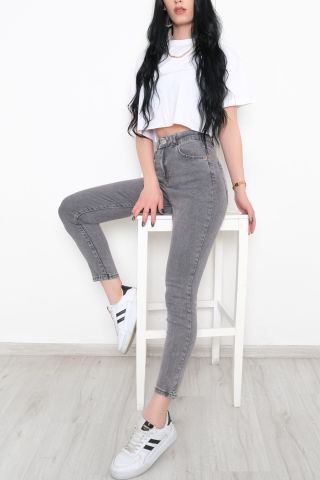 Süper Likra Kot Pantolon Füme1 - 9815.1431.