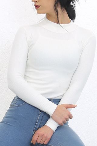 Yarım Balıkçı Body Ekru - 8335.1567.