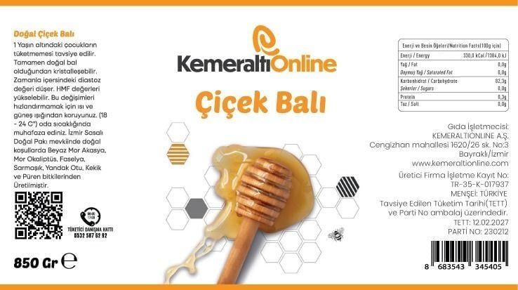 Çiçek Balı 850gr