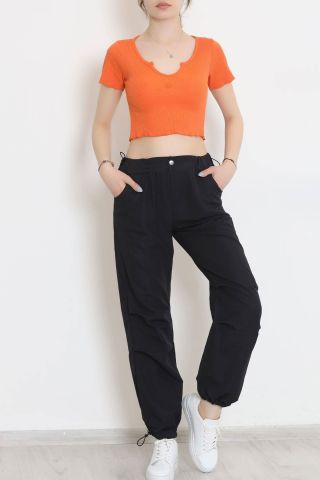 Göğüs Dekolteli Bluz Oranj - 10983.1567.