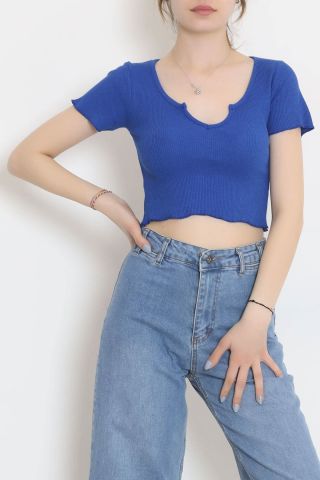 Göğüs Dekolteli Bluz Saks - 10983.1567.