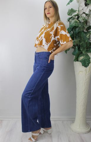Desenli Crop Tişört Vizon - 121.903
