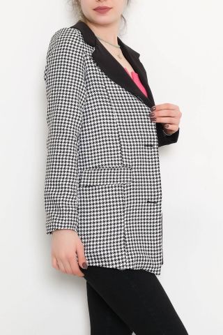 Çift Renk Blazer Ceket Siyah - 4285.1174.