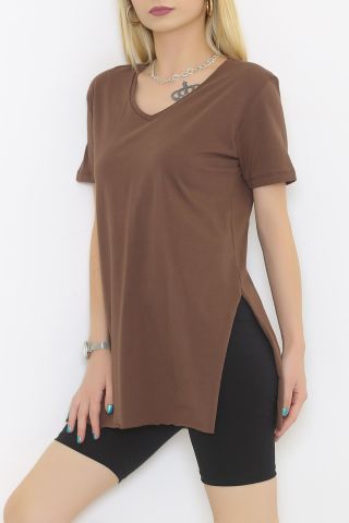 Penye Tunik Tişört Kahve - 1062.275.