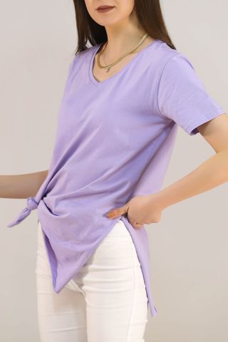 Penye Tunik Tişört Lila - 1062.275.