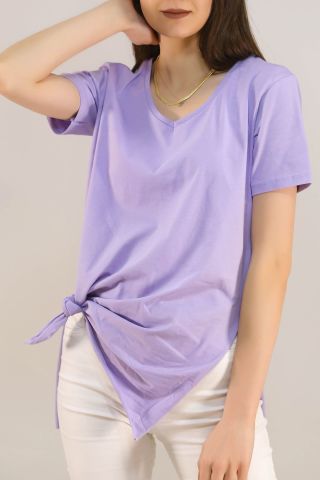 Penye Tunik Tişört Lila - 1062.275.