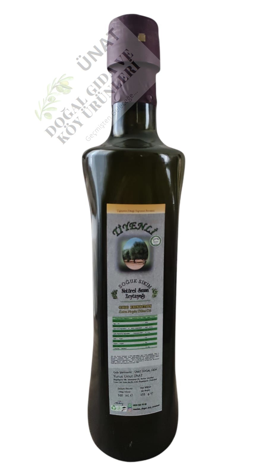 (Yeni Sezon - Erken Hasat 2024/25) Tiyenli Gurme Zeytinyağı 500 ml. Cam Şişe - Soğuk Sıkım 0.3 Asit Naturel Sızma