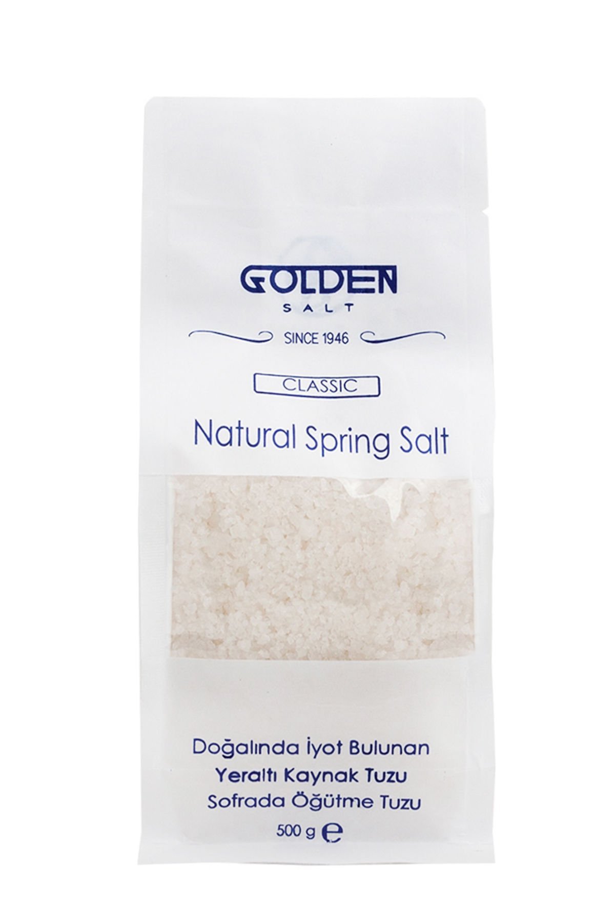 Classic Doğalında İyot Bulunan Yeraltı Doğal Kaynak Tuzu 500 Gram