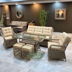 Boss Rattan Üçlü Oturma Grup