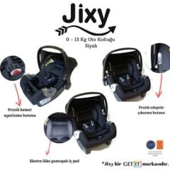 Jixy Hug Ana Kucağı / Bebek Oto Koltuğu - Siyah