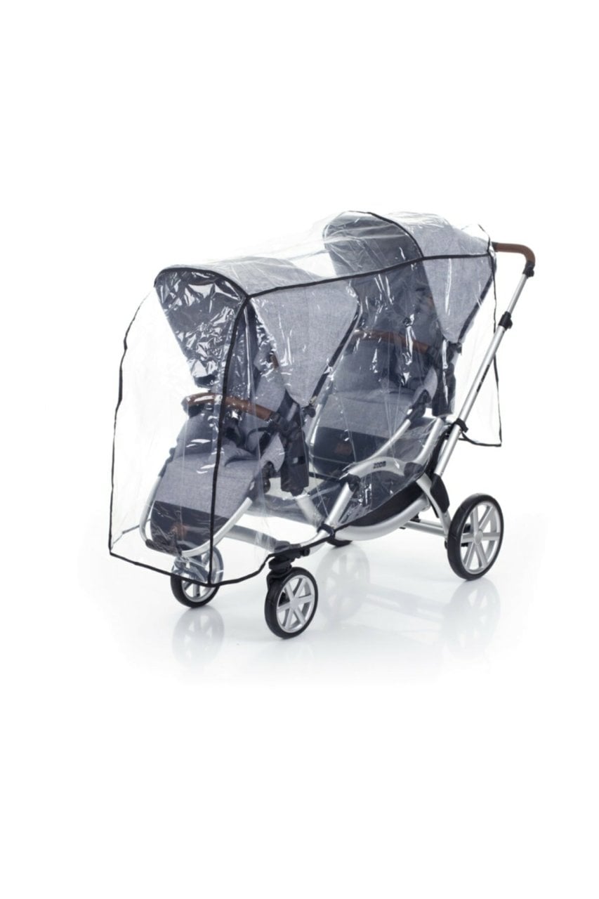 İkiz Bebek Arabası Yağmurluğu (ABC Design ''ZOOM'' ile uyumlu)