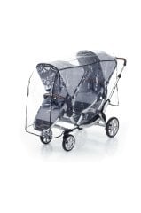İkiz Bebek Arabası Yağmurluğu (ABC Design ''ZOOM'' ile uyumlu)