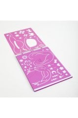 Fun Wood Özel Baskılı Tasarım Defteri Kalıplı, Çıkartmalı, Boyama Defteri (Saç Ve Makyaj Temalı)