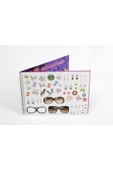 Fun Wood Özel Baskılı Tasarım Defteri Kalıplı, Çıkartmalı, Boyama Defteri (Saç Ve Makyaj Temalı)