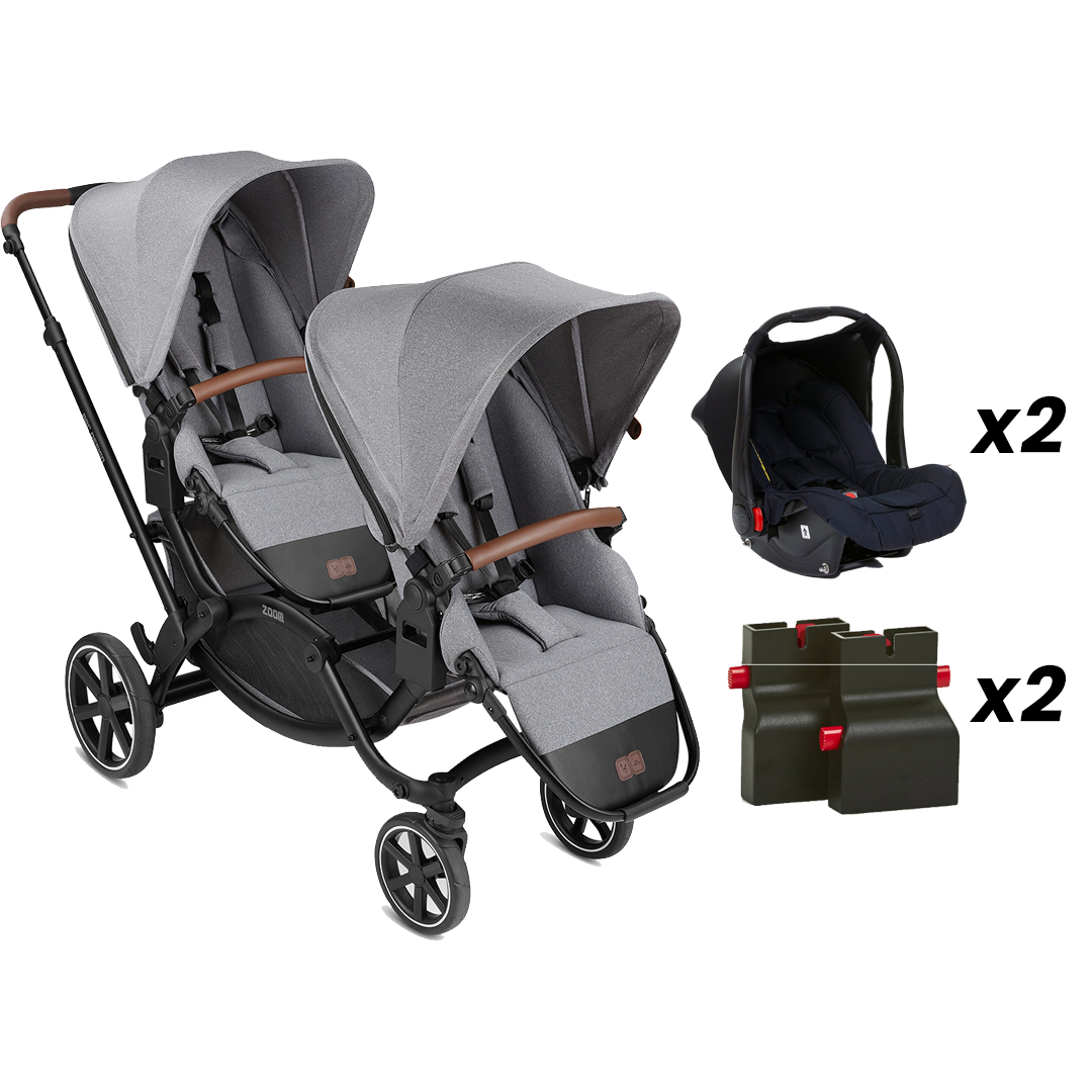 ABC Design Zoom Tin İkiz Bebek Arabası Hazel Shadow Set