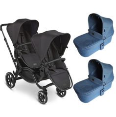 Zoom Ink - İkiz Bebek Arabası Portbebeli Set (ABC Design İkiz Bebek Arabası + ABC Design Mountain Portbebe)