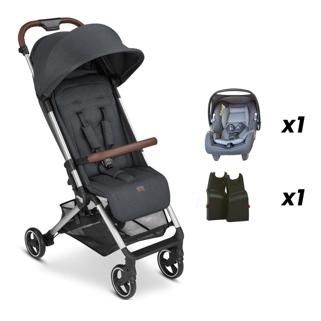 Ping Storm - Kabin Boy Bebek Arabası Travel Set (Jixy Antrasit Ana Kucağı ile)