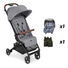 Ping Tin - Kabin Boy Bebek Arabası Travel Set (Jixy Antrasit Ana Kucağı ile)