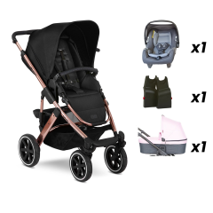 Salsa 4 Rose Gold Full Set Antrasit Travel Sistem Bebek Arabası