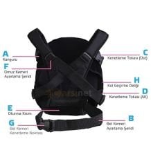 Uğur Böceği Desenli Bebek Kanguru DH.WOY4004