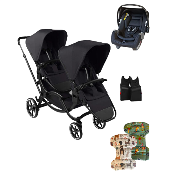ABC Design Zoom 2 2025 Coal (İkiz Bebek Arabası) Seyahat Seti
