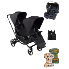 ABC Design Zoom 2 2025 Coal (İkiz Bebek Arabası) Seyahat Seti