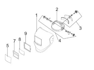 ESAB Eco Arc Maske Ön Yedek Koruma Camı