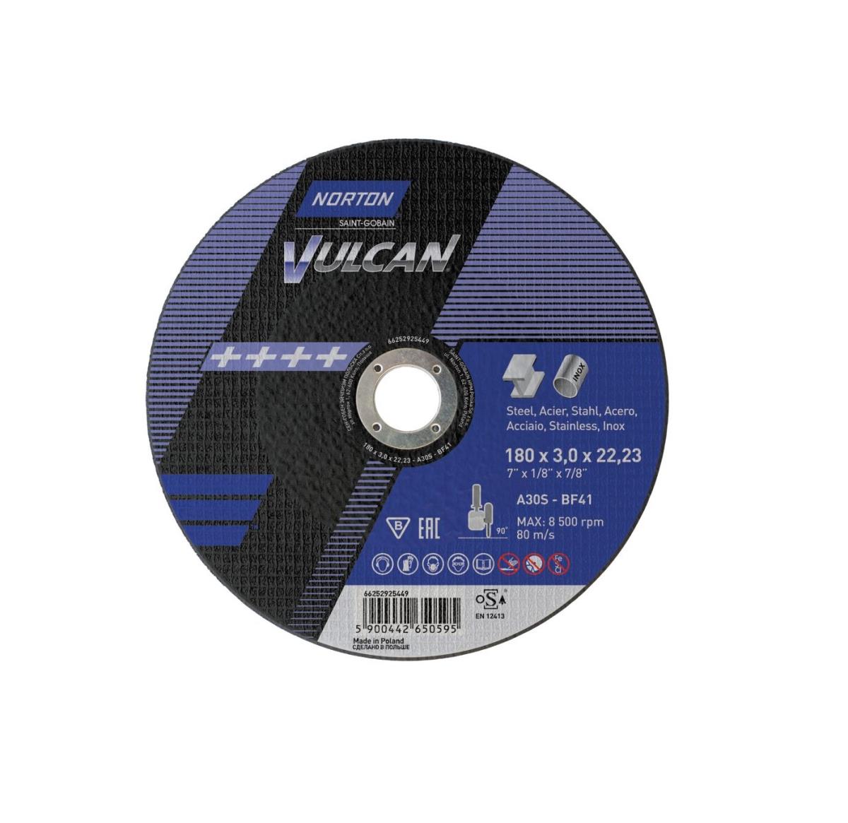 NORTON 180x3 mm Metal Kesme Taşı (Vulcan)