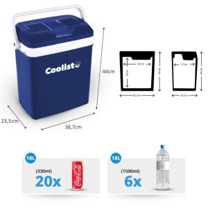 COOLIST CLT18 Sıcak-Soğuk Oto Buzdolabı 18 Litre 12/220 Volt