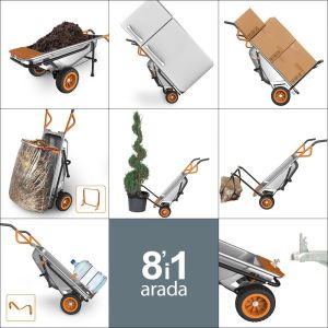 WORX WG050 Çok Amaçlı El Arabası 100 lt - 136 Kg