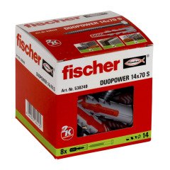 FISCHER DUOPOWER 14x70 S Universal Dübel 8 Adet (538249)