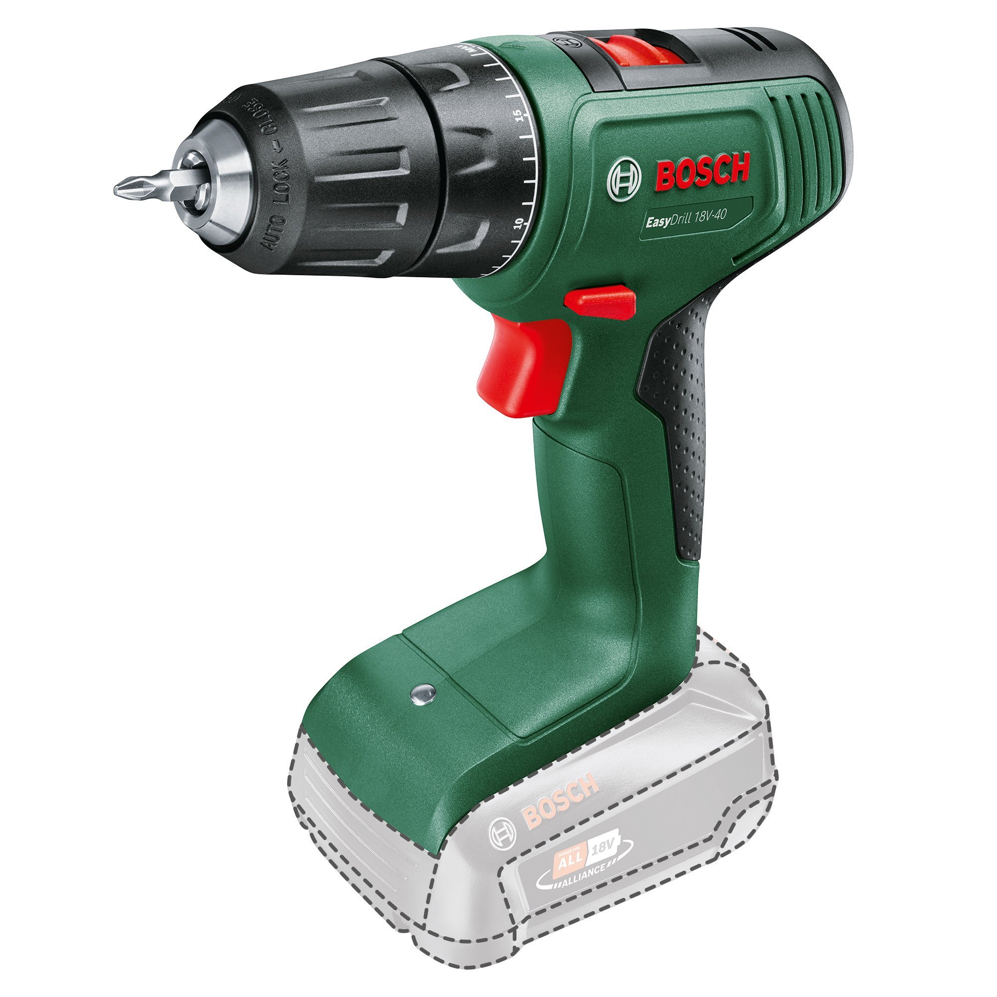 BOSCH EasyDrill 18V-40 Şarjlı Matkap (Akü ve Şarj Aleti Hariç)