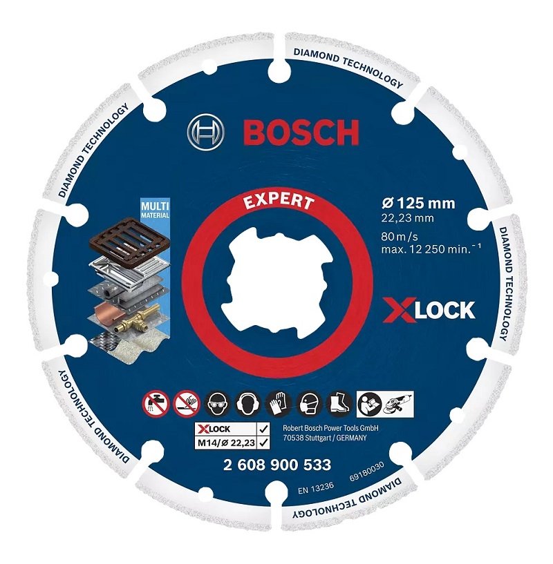 ﻿BOSCH Expert 125 mm Elmas Metal Kesme Diski X-LOCK