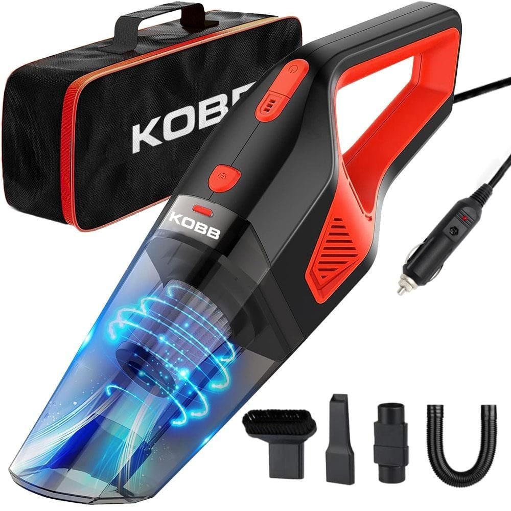 KOBB KBV12 12 Volt / 120 Watt Araç Süpürgesi + 5 Parça Aksesuar Seti + Taşıma Çantası