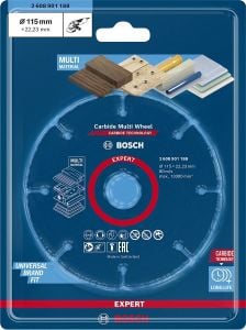 BOSCH Carpide Multi Whell Taşlama İçin Ahşap Kesme Diski 115 mm (Elmas uçlu)