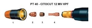 OERLİKON PT40 Dış Plazma Nozul Tutucu (CitoCut 12 MV için)