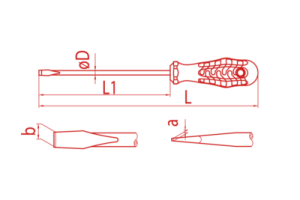 İZELTAŞ Düz Kraft Tornavida 3x80 (4100 17 0380)