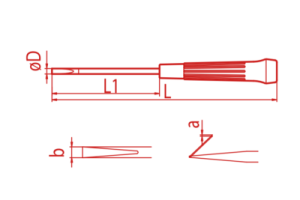 İZELTAŞ Düz Klemens Tornavida 3.0x125 mm (4500 17 3125)