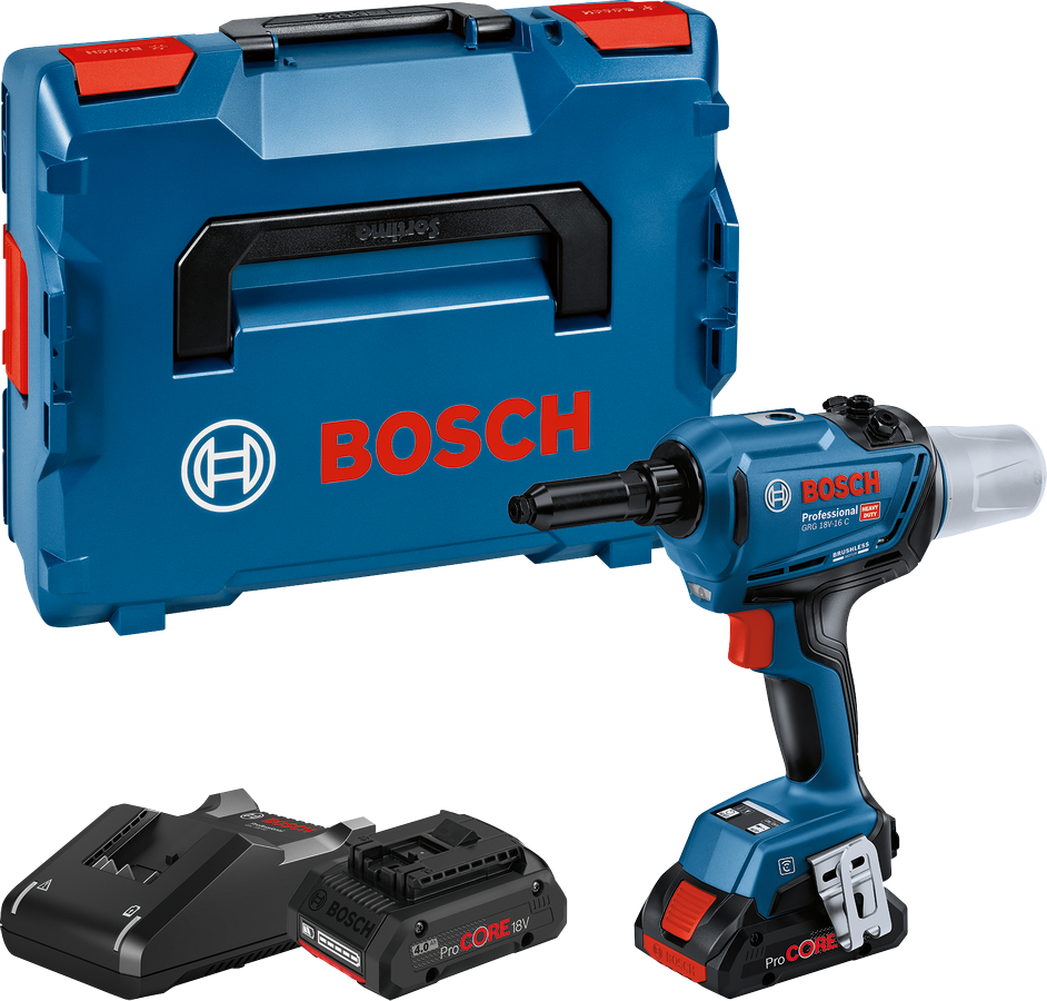 BOSCH GRG 18V-16 C Çift Akülü Perçin Tabancası 18 Volt