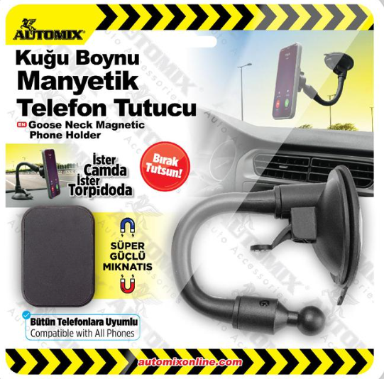 AUTOMIX Kuğu Boynu Manyetik Telefon Tutucu (190.03.044542)