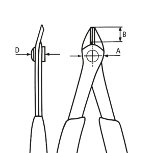 KNIPEX Elektronikçi Devre Yan Keski 125 mm (7861125)