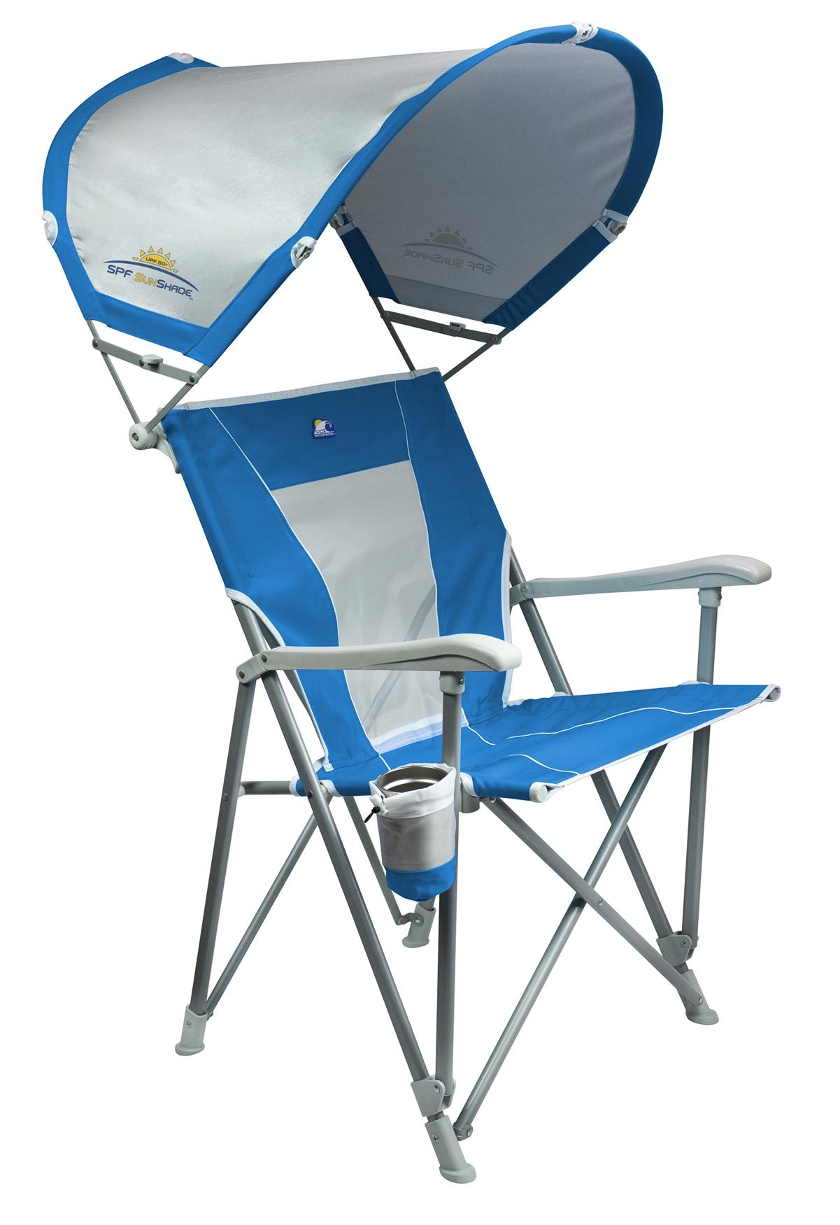 Gci Outdoor SunShade Captain's Chair Güneşlikli  Katlanır Plaj Sandalyesi