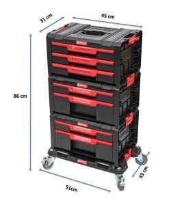 QBRICK System Pro Drawer Workshop Set 1 2.0 Çekmeceli Takım Dolabı