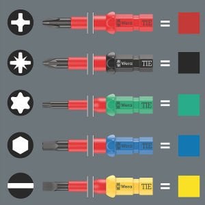 WERA KraftForm Kompact  VDE 17 Parça 1000 Volt İzoleli Tornavida Takımı (05006611001)