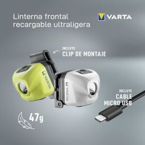 VARTA H30R Şarjlı Sarı Kafa Feneri (18631201401)