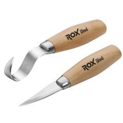 ROX Wood 2 Parça Kaşık Oyma Seti (153ROX184505)