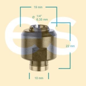 BOSCH Somunlu Pens Seti 1/4'' 6,35 mm (Kalıpçı Taşlama - Freze için)