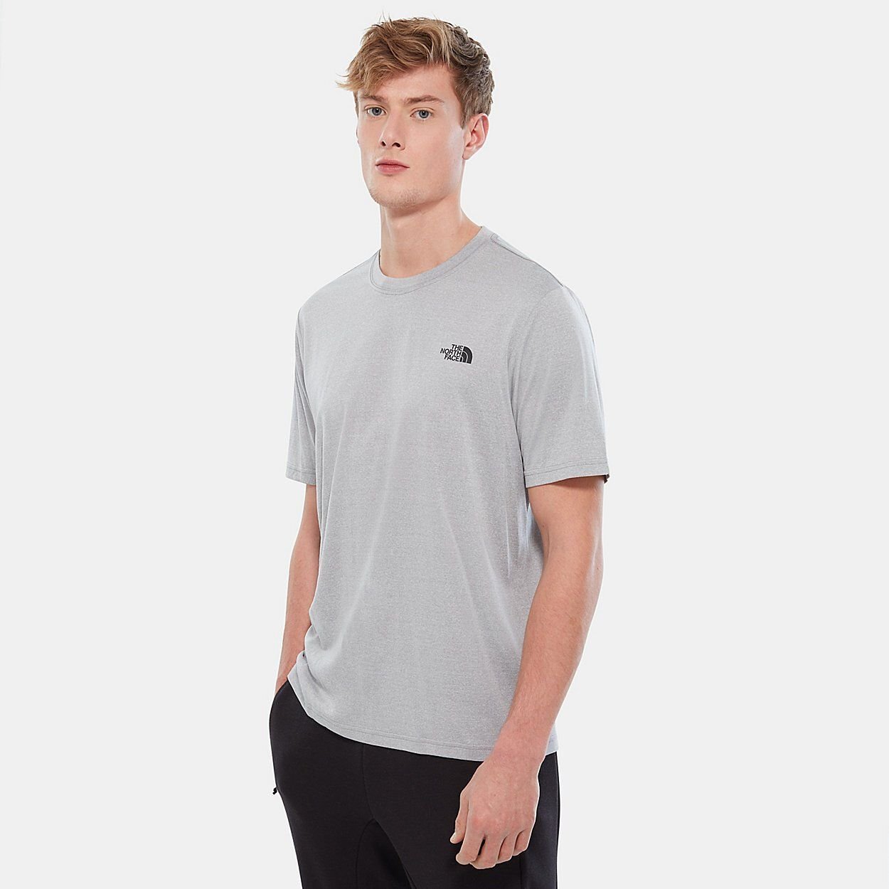 THE NORTH FACE Reaxion Amp Crew Erkek T-Shirt Gri