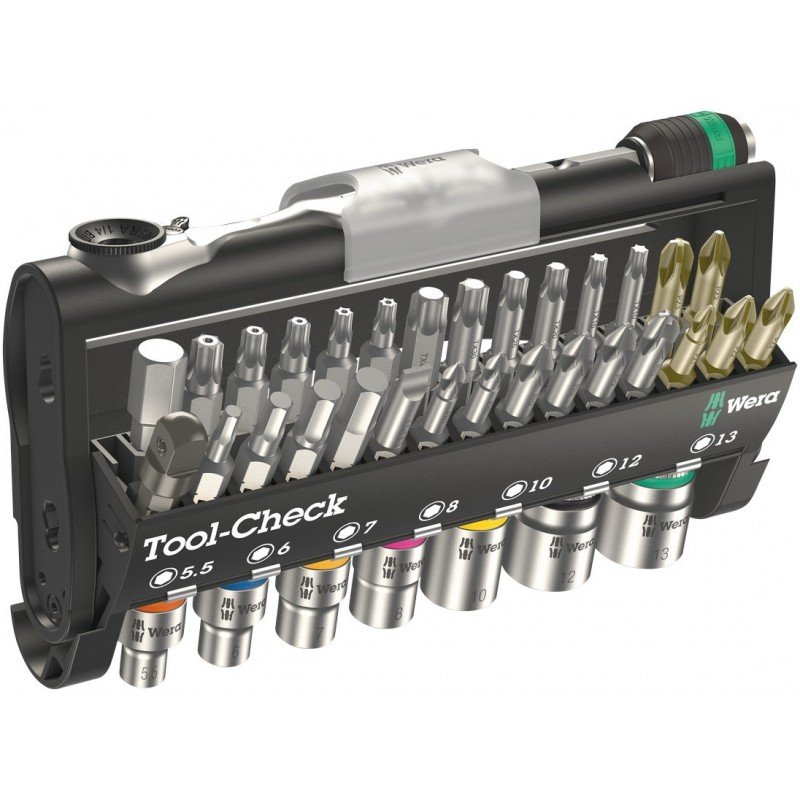 WERA Tool-Check 1 Zyklop Mini Cırcır Seti (05073220001)