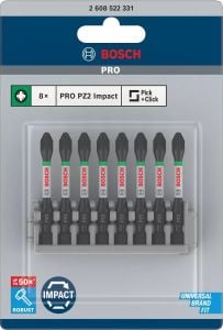 BOSCH Impact Control PZ2x50 Yıldız Bits Uç (Torklu Vidalamalar için)